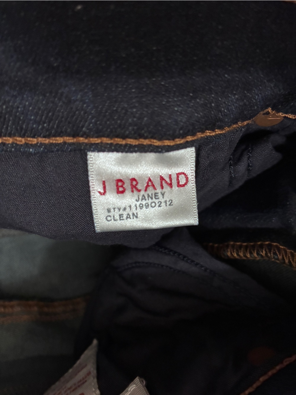 J Brand Janet Dark Indigo Flare Jeans Size 26 Raw Hem Bootcut Stretch Denim - Picture 7 of 13